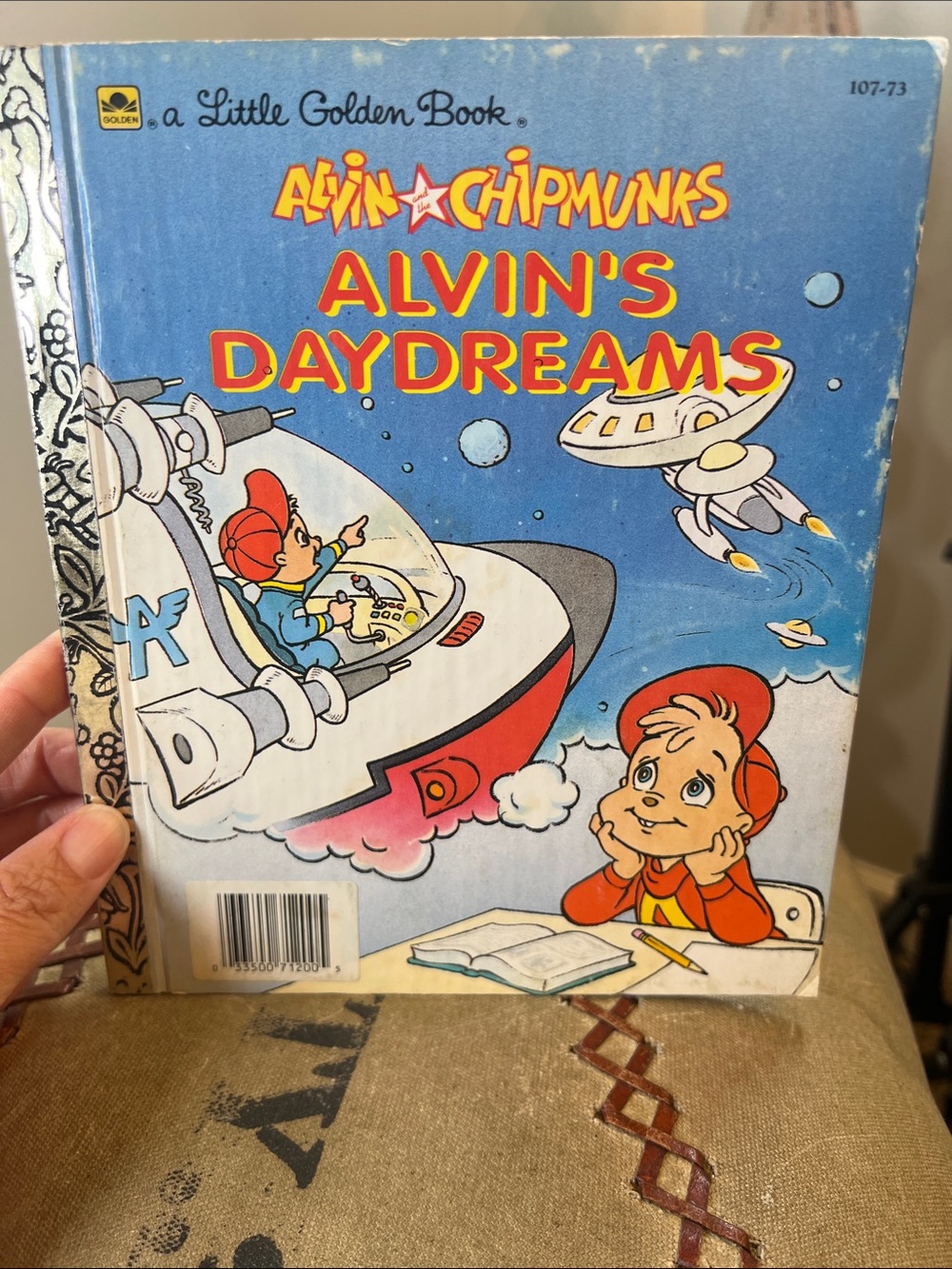 a Little Golden Book Alvin and the Chipmunks 1990 Alvin's Daydreams -